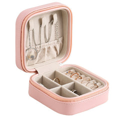 Jewelry Box Leather Storage Organizer Display Travel Jewelry Case Boxes