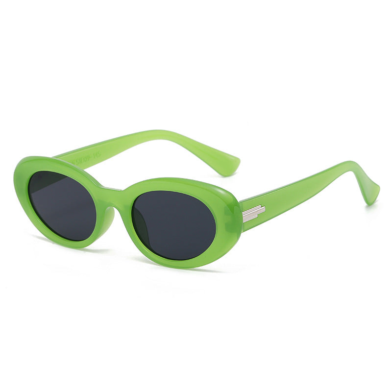 Oval Vintage Sunglasses Round Lens Small Frame Sunglasses