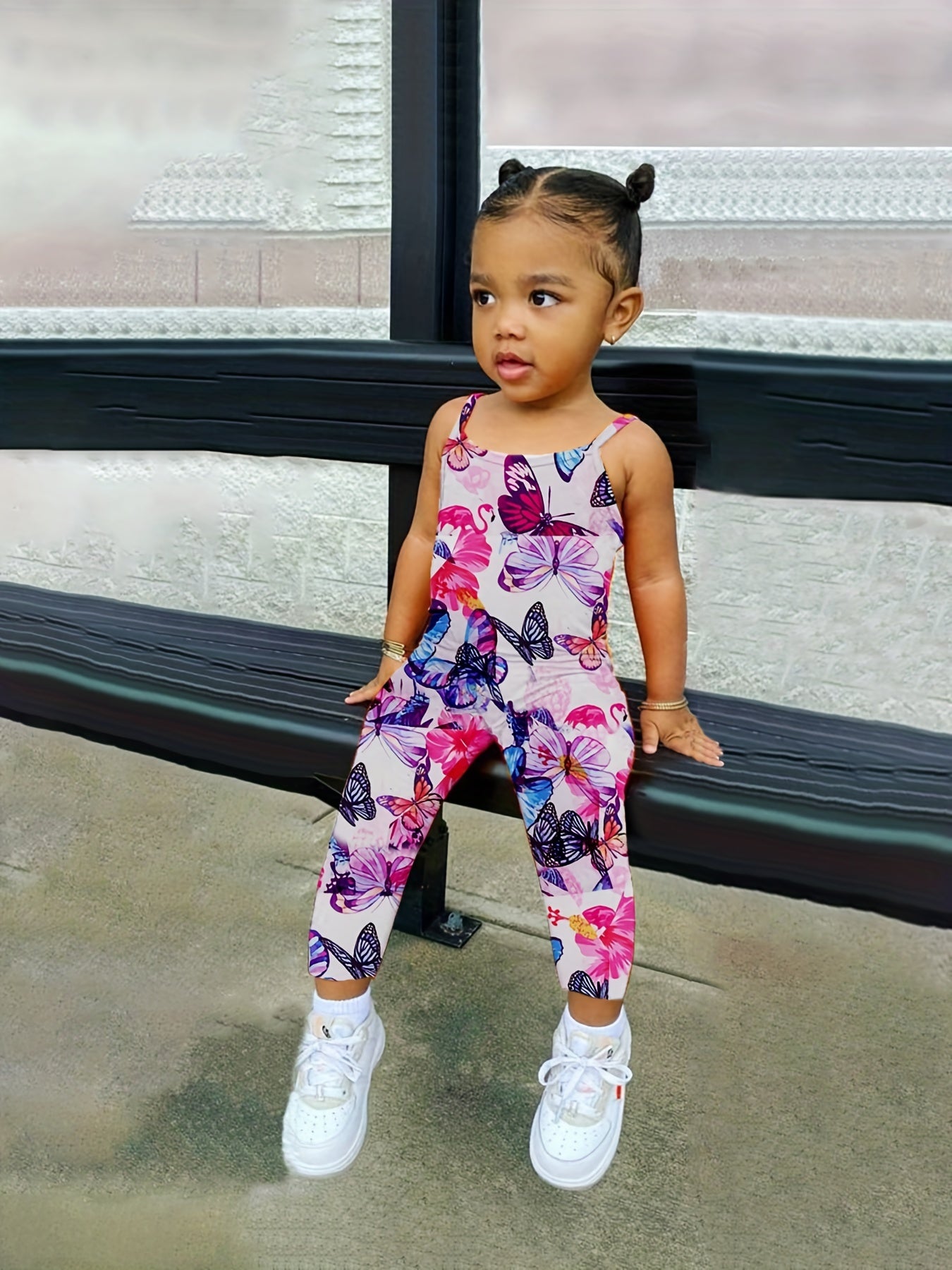 Toddler Girls Camouflage Sports Romper Jumpsuit