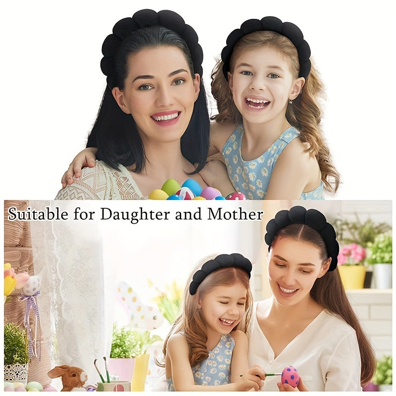 2pcs Velvet Twist Headband Ponytail Hair Rope Female