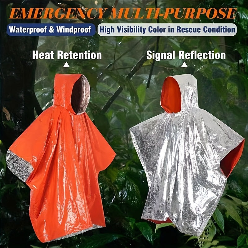 Portable Folding First Aid Raincoat Waterproof Windproof