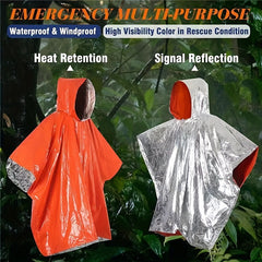 Portable Folding First Aid Raincoat Waterproof Windproof
