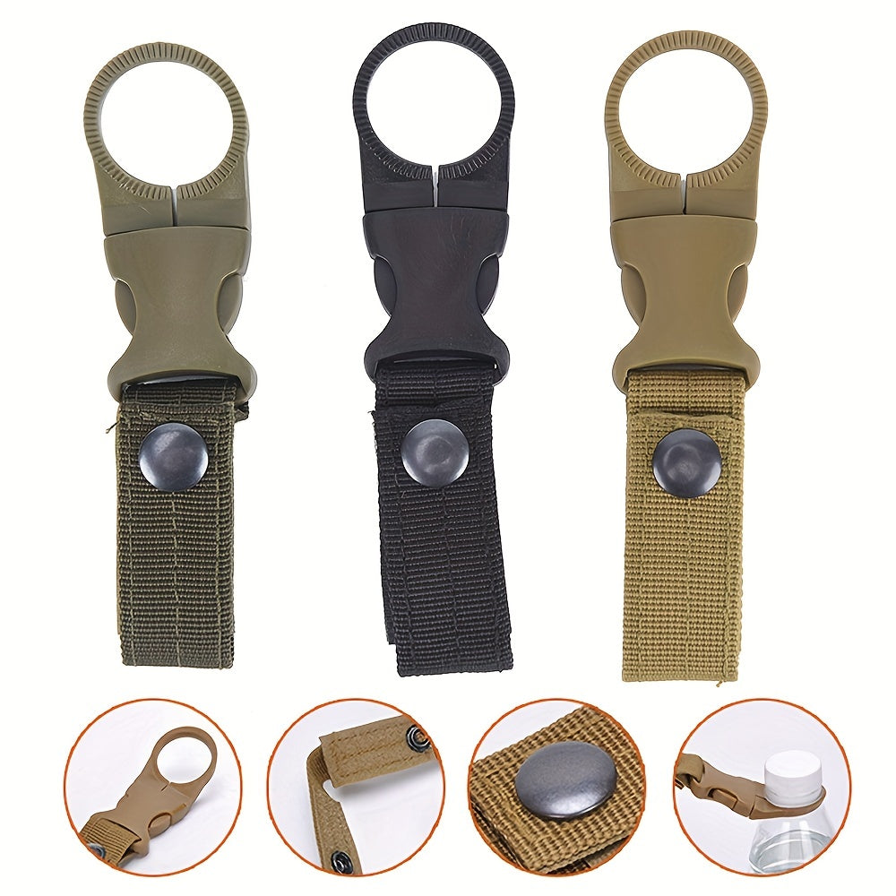Tactical Nylon Bottle Hanging Clip for Outdoor Camping