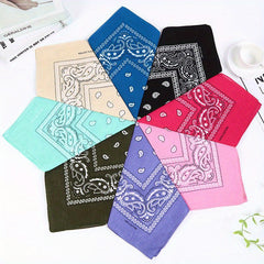Paisley Pattern Handkerchief Small Square Scarf Bandana for Daily Decoration