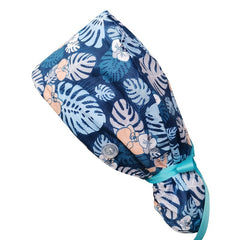 Adjustable Beanie Work Cap Cotton Back Tie Hat with Buttons