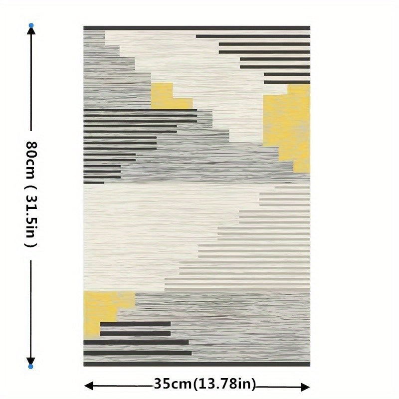 Polyester Nordic Style Carpet Light Minimalist Large Line Living Room Coffee Tab