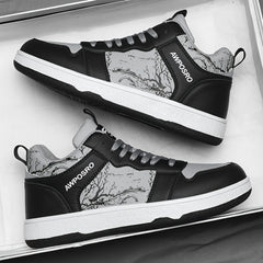 Men's Non-Slip Lace Up Skate Shoes for Outdoor Activities