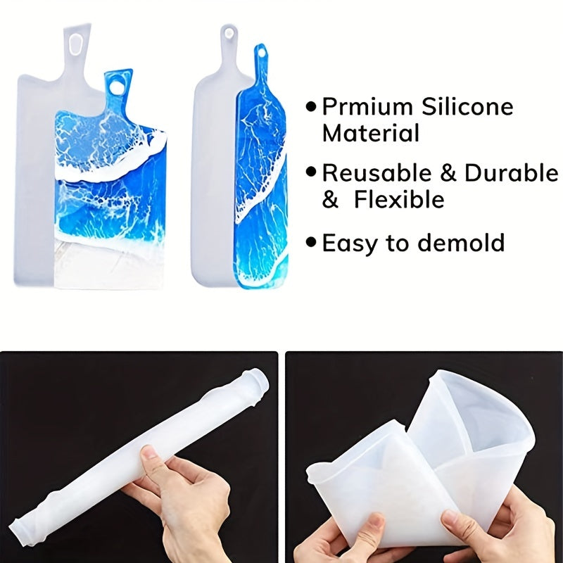 Resin Tray Moulds Epoxy Silicone Casting Decorative Moulds DIY Serving Board