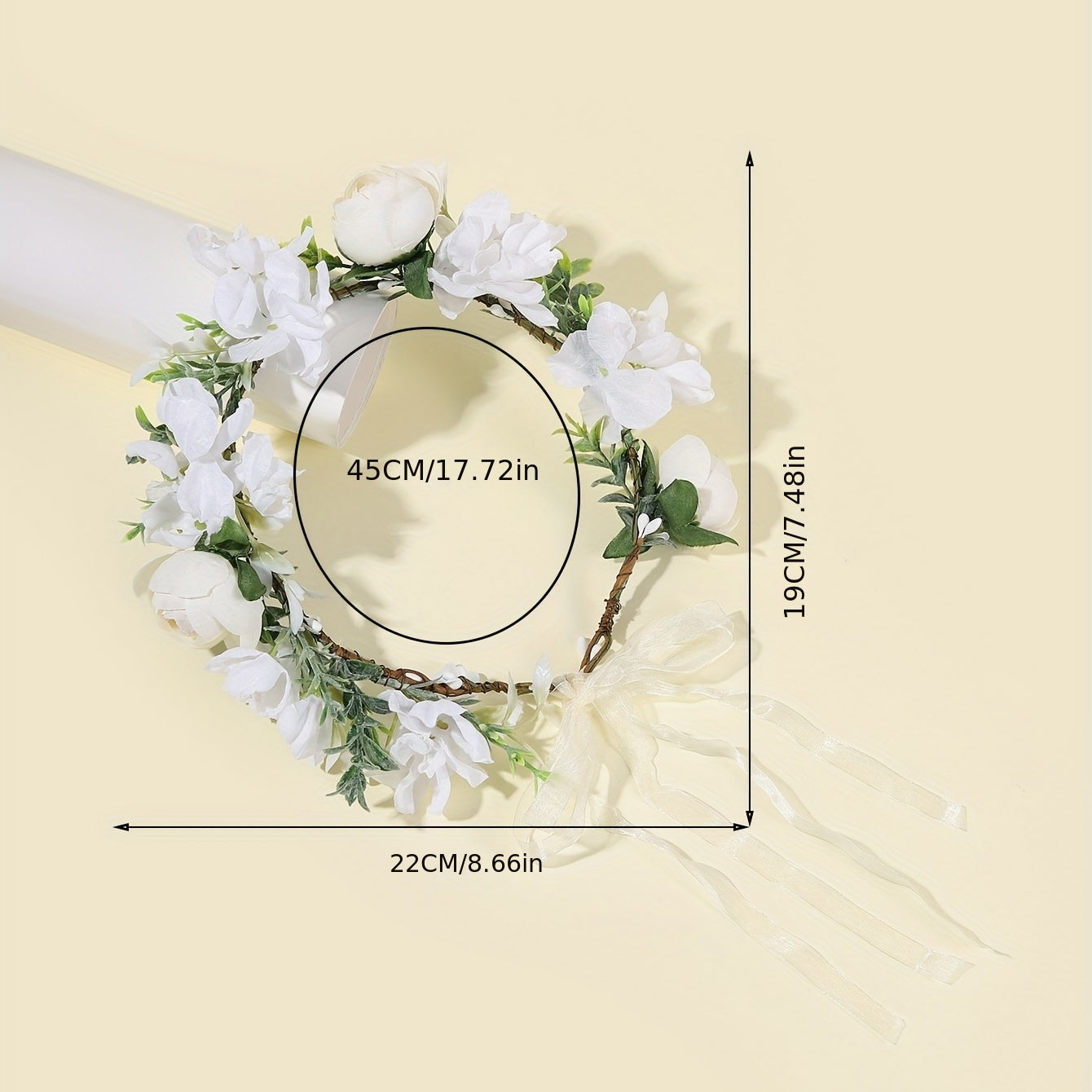 Boho Adjustable Flower Leaf Headband for Wedding Bridal Headdress