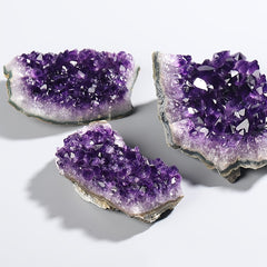 Natural Amethyst Cluster Mineral Specimen Gemstone Ornament DIY Jewelry