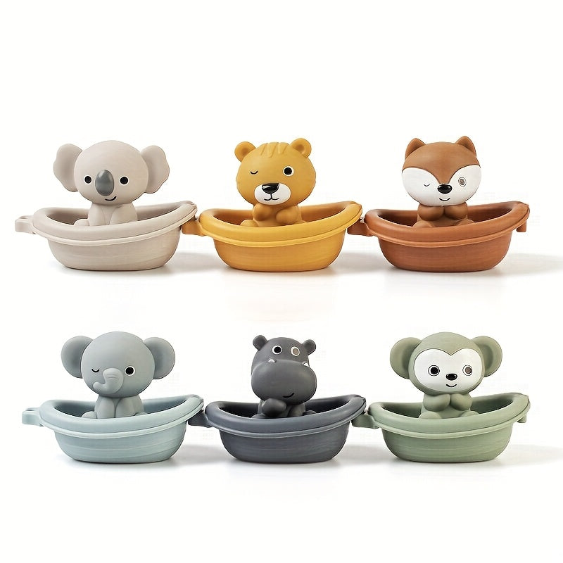 Stackable Bath Boats Toy for Kids & Toddlers Bathtub Water Play