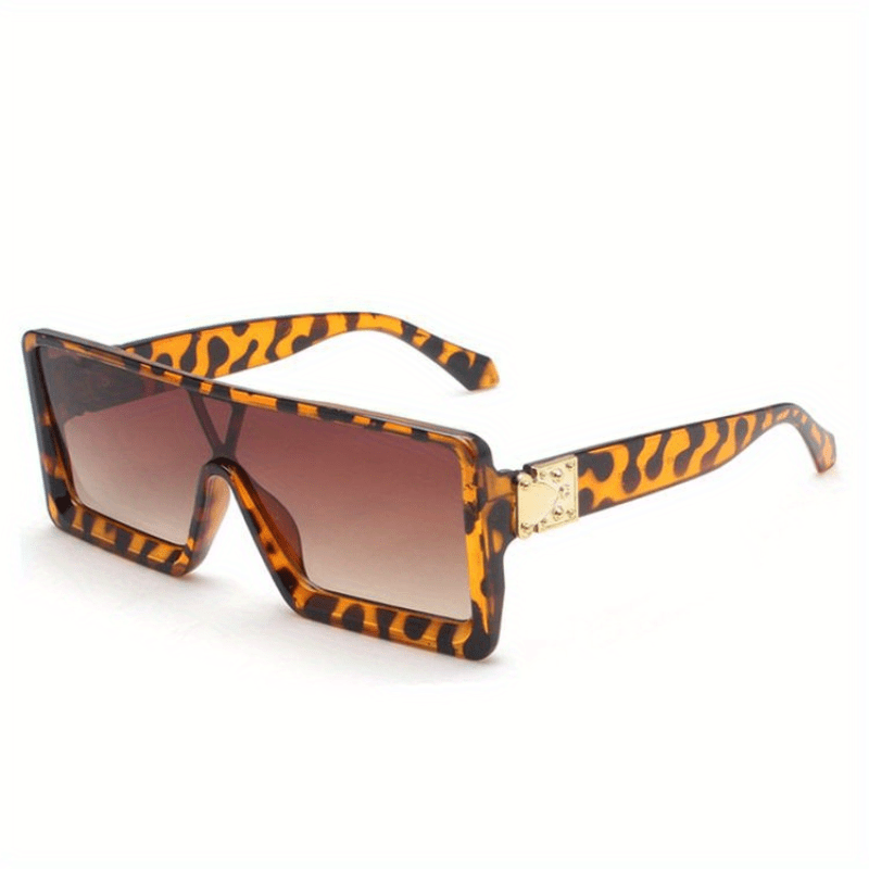 Flat Top Mirrored UV400 Sunglasses for Women Men