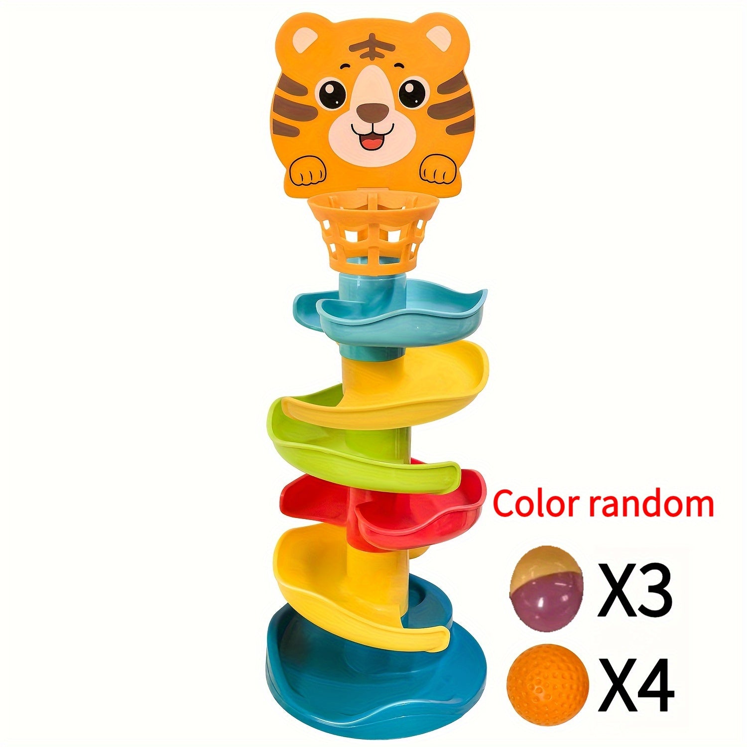 Kids Ball Tower Educational Toy with Rolling Balls and Drop Mechanism