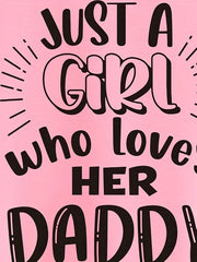 Daddy's Girl Letter Print Baby Sweatshirt