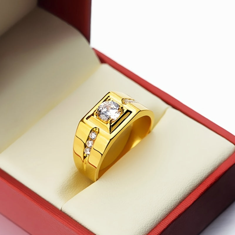 Men's Classic Ring in Silver and Black