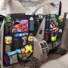 Car Back Seat Organizer Kick Proof Waterproof Toy Storage Bag
