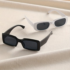 2pair Rectangle Sunglasses For Men Women UV400