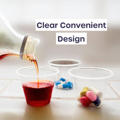 30ml Disposable Medicine Measuring Cups Translucent for Liquid Medication