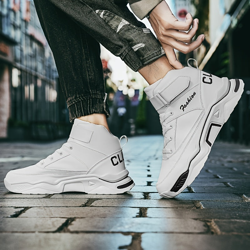 Men's Elevator Casual Shoes Hook And Loop Fastener