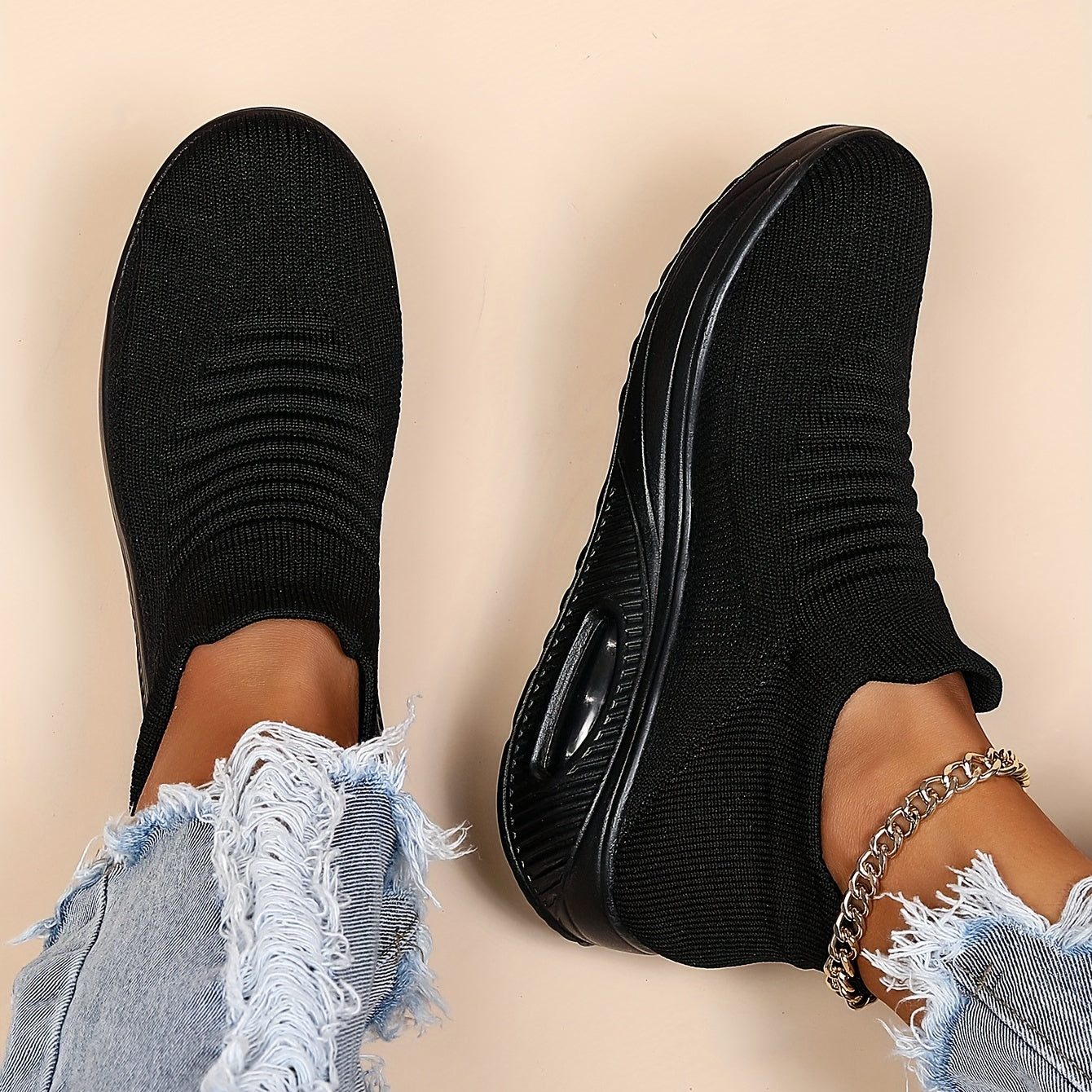 Women's Air Cushion Slip-On Running Shoes