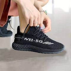 Women's Knit Sports Shoes Lightweight Outdoor Running Sneakers