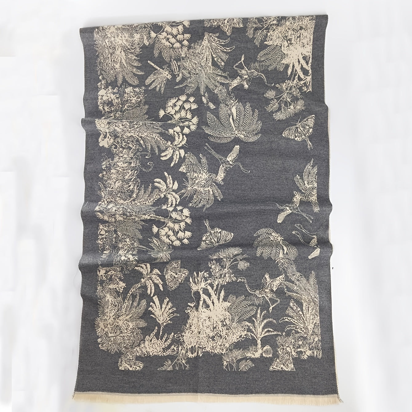 Vintage Jacquard Large Scarf Shawl Women - Windproof Warm Wrap