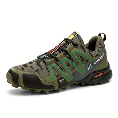 Men's Camo Hiking Sneakers Wear Resistant Non Slip Outdoor Shoes