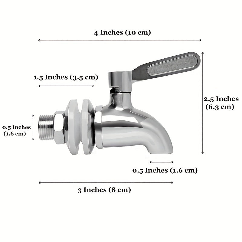 304 Stainless Steel Wine Barrel Faucet Beverage Juice Boiling Bucket Faucet