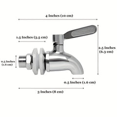 304 Stainless Steel Wine Barrel Faucet Beverage Juice Boiling Bucket Faucet