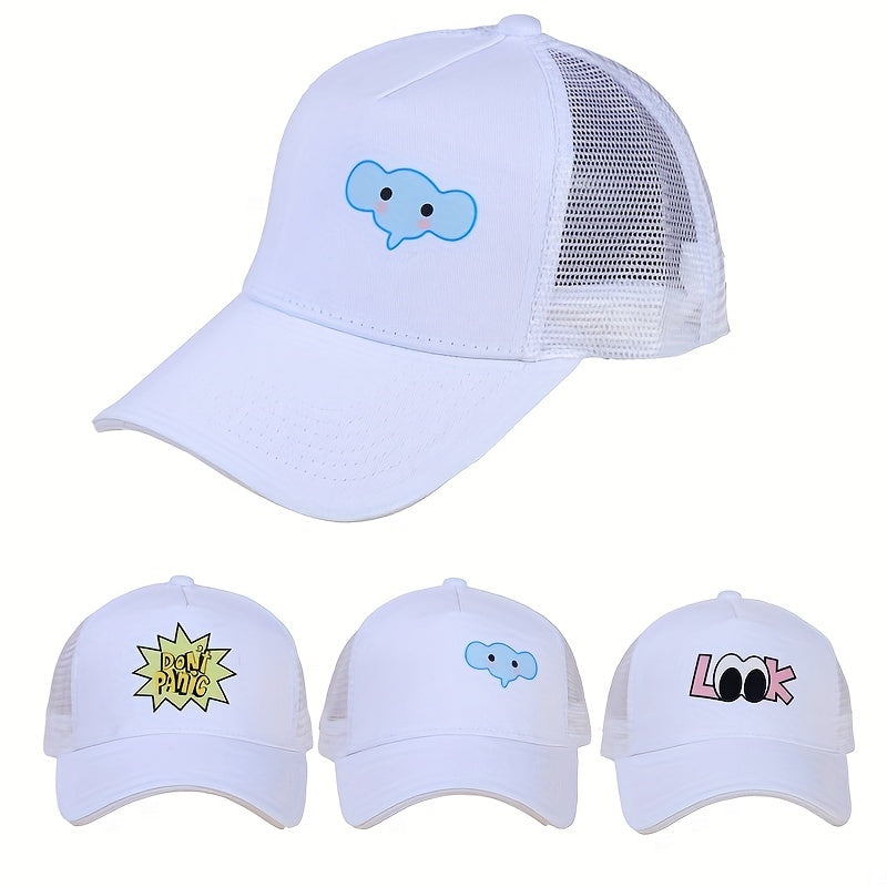 Mens Letter Graphic Baseball Cap Trucker Hat for Sports