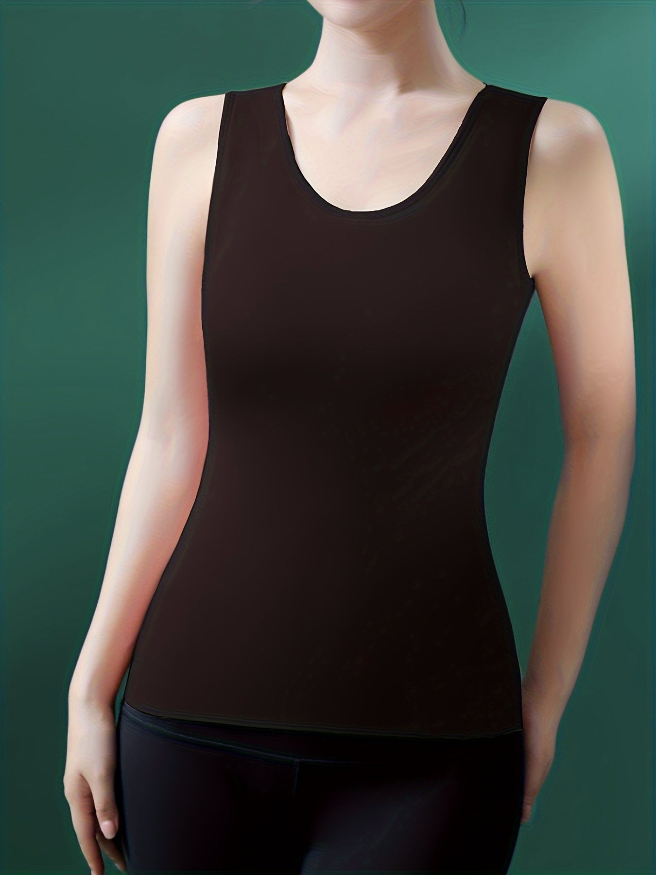 Women's Sleeveless Padded Thermal Tank Top