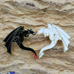Anime Flying Dragon Animal Brooch Pins Scarf Clips Safety Pin