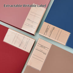 30pcs Retro A4 File Storage Folder Document Layer File Folder