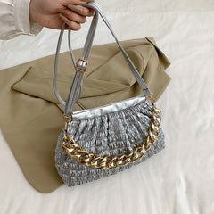 Fashionable Chain Decor Shoulder Bag Crossbody Bag