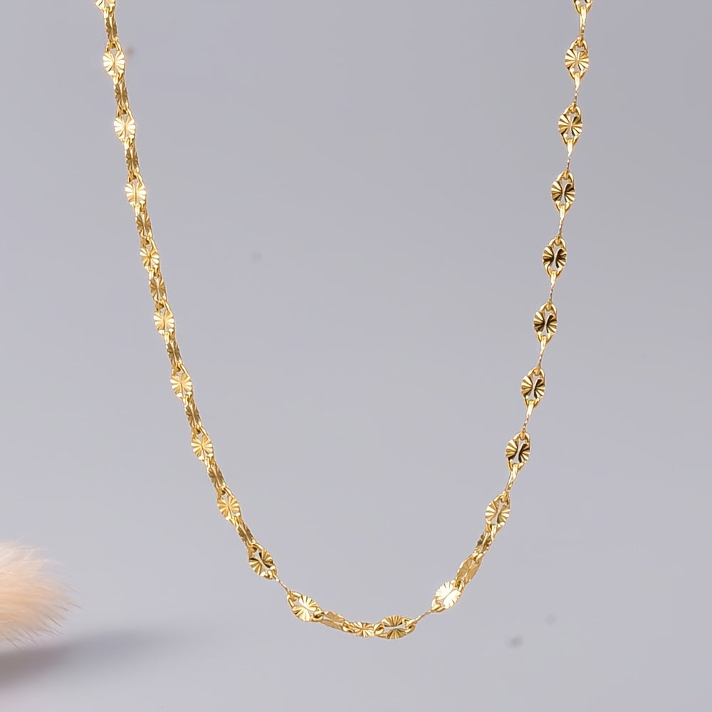 Golden Lips Chain Stainless Steel Men's Clavicle Chain