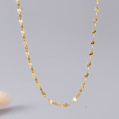 Golden Lips Chain Stainless Steel Men's Clavicle Chain