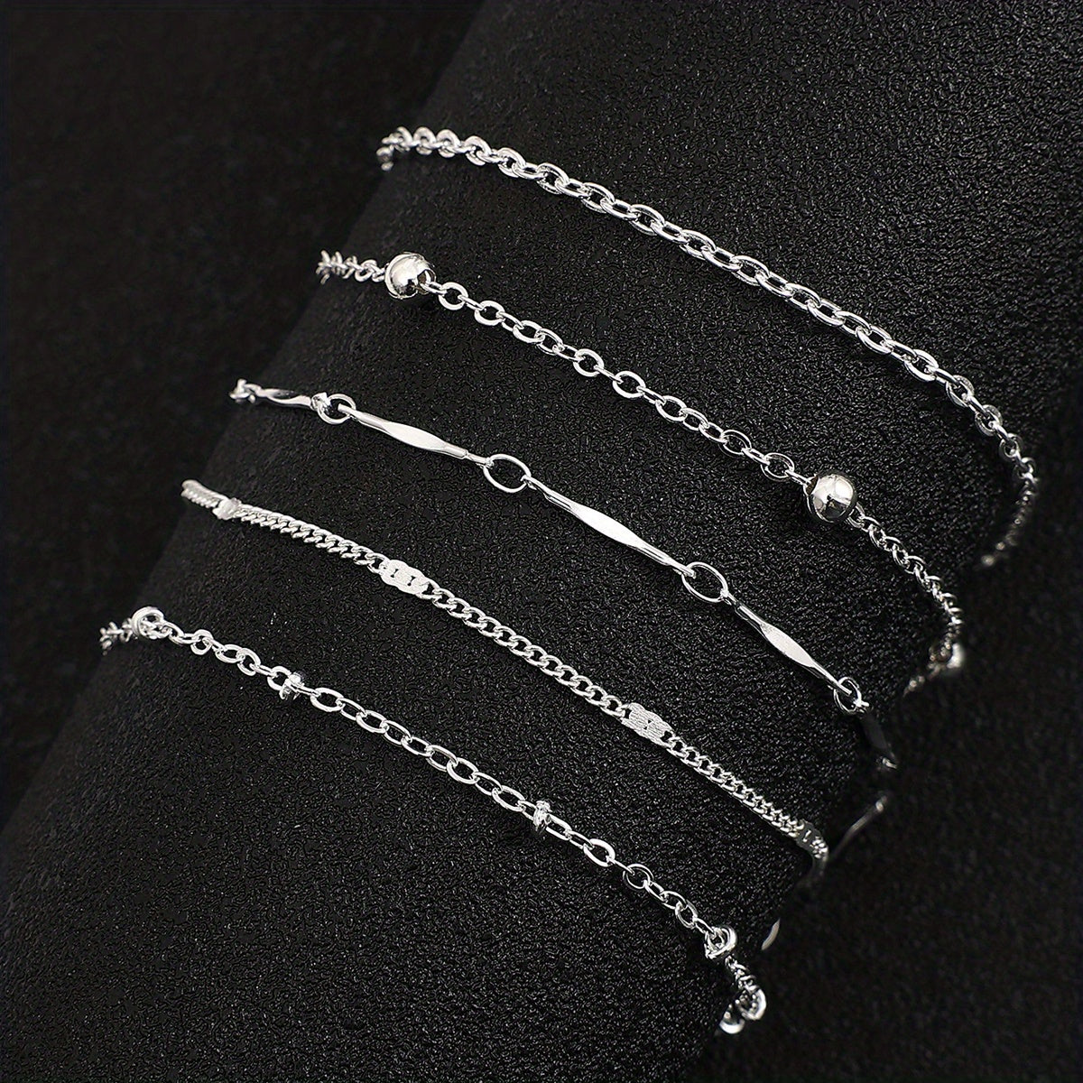 Stackable Anklet Small Copper Beads Foot Jewelry