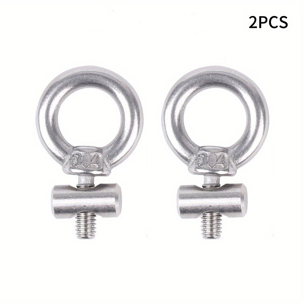 2pcs Stainless Steel Awning Rail Stoppers 6mm Silver