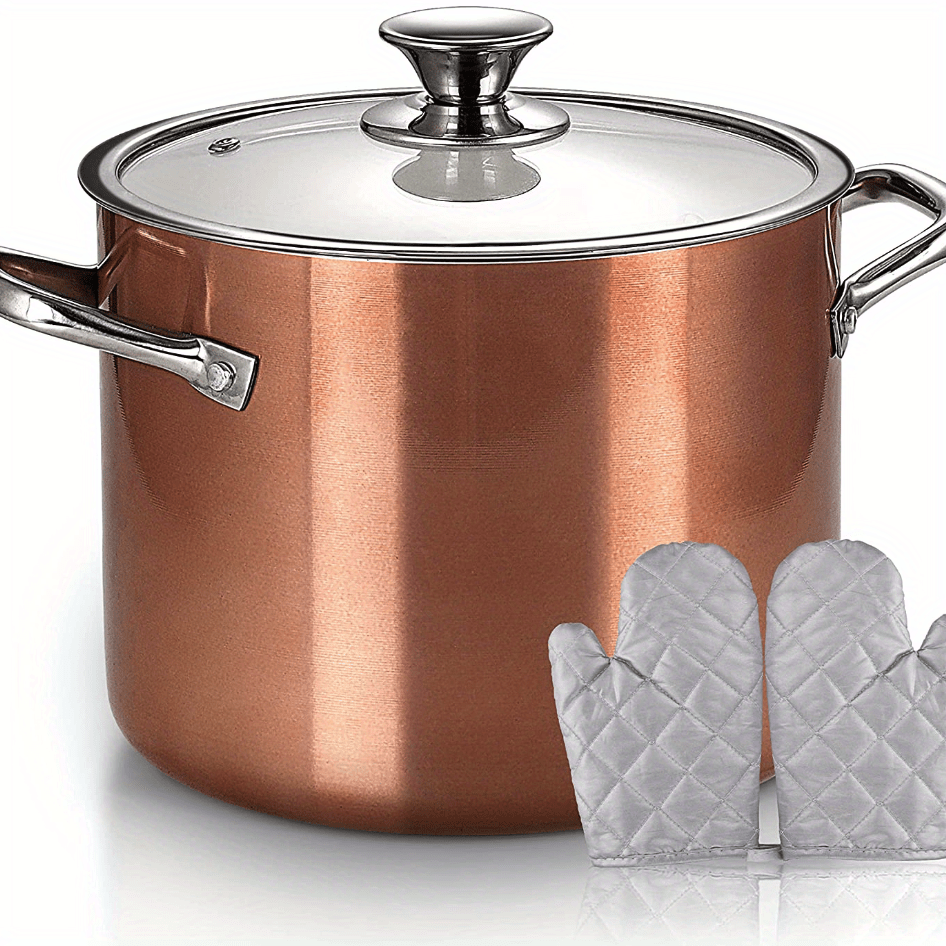 7 Qt Nonstick Soup Pasta Pot With Lid 22cm 7.08in