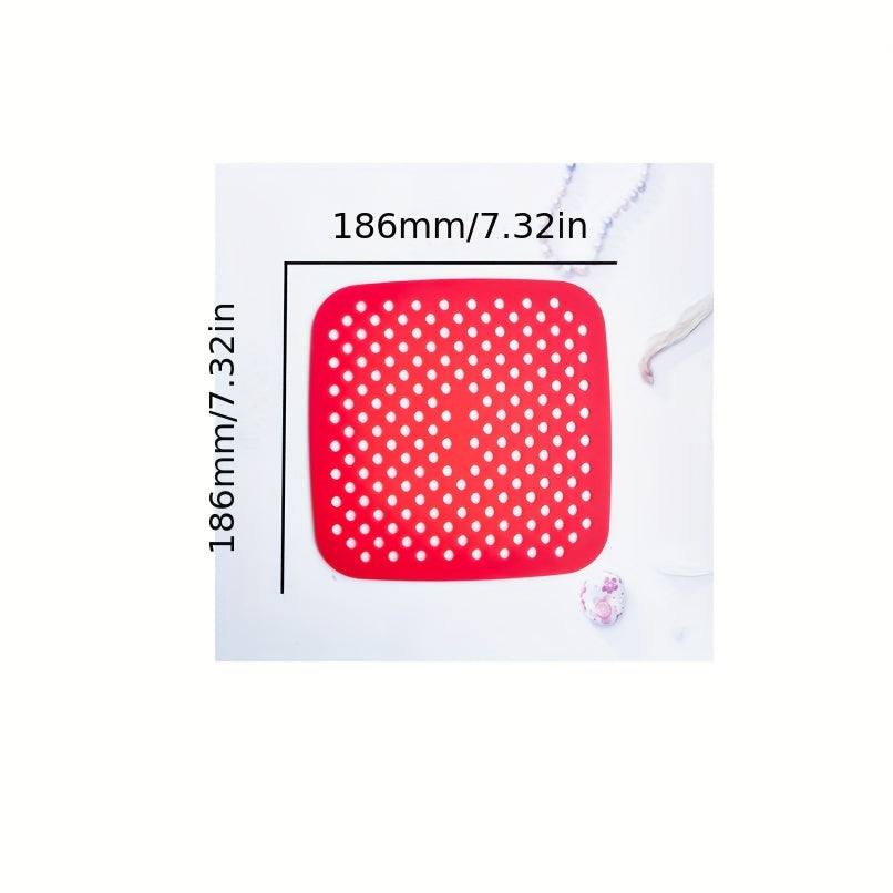 Silicone Air Fryer Liner 18x18 Non-Stick Baking Mat Cake Grilled Saucer