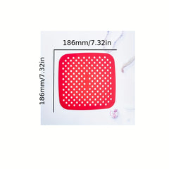 Silicone Air Fryer Liner 18x18 Non-Stick Baking Mat Cake Grilled Saucer