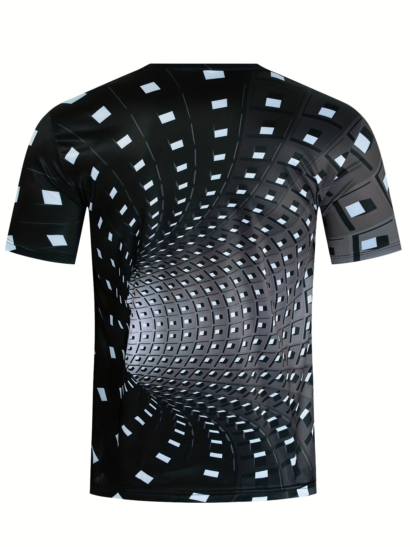 Men's 3D Geometry Graphic Tee for Summer
