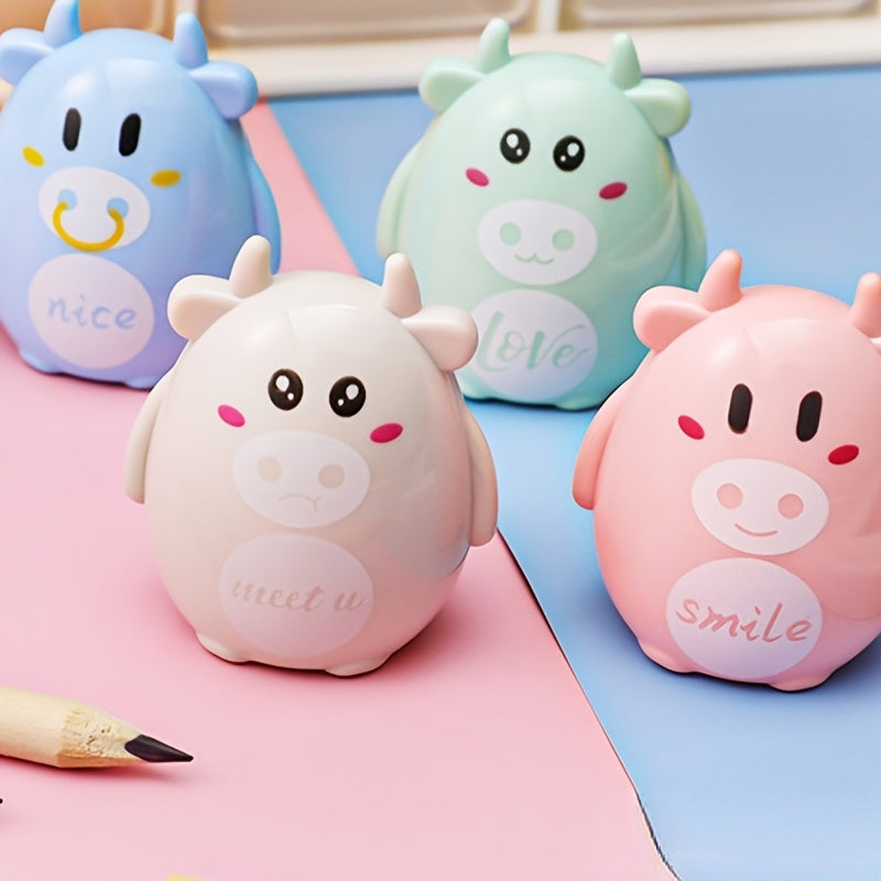 Animal Cartoon Pencil Sharpener Kids School Supplies Christmas Gift