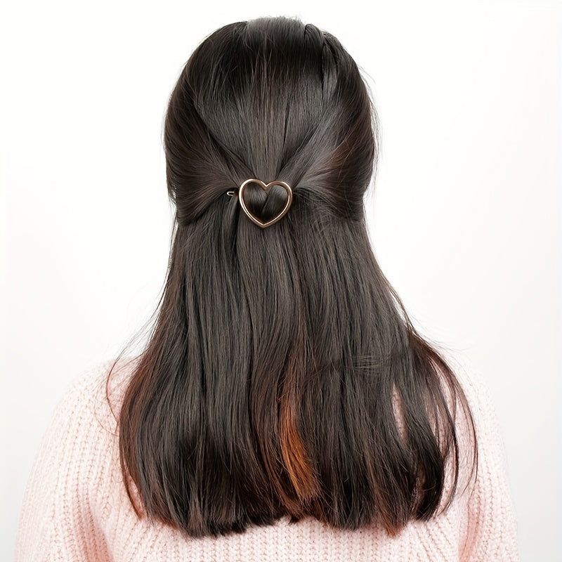 Heart Hair Clip For Side Hair Bangs Braids Girls Accessories