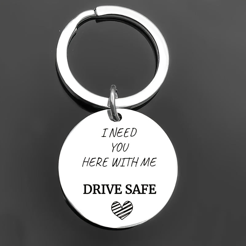 1pc 18inch DRIVE SAFE Keychain Gift From Mom Dad To Son Daughter Friends