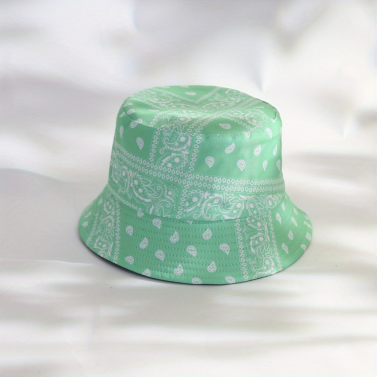 Paisley Pattern Bucket Hat Ethnic Style Couple Sunshade