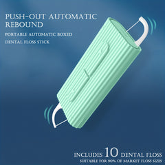 Portable Automatic Floss Box Disposable Dental Flossing Stick