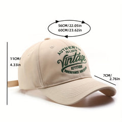 Vintage Embroidery Baseball Cap Cotton Couple Dad Hat Adjustable Unisex Sun Hats