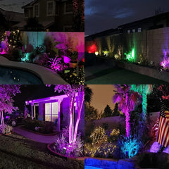 2pcs Solar Landscape Spotlights Outdoor 38LED IP65 Waterproof 3 Lighting Modes