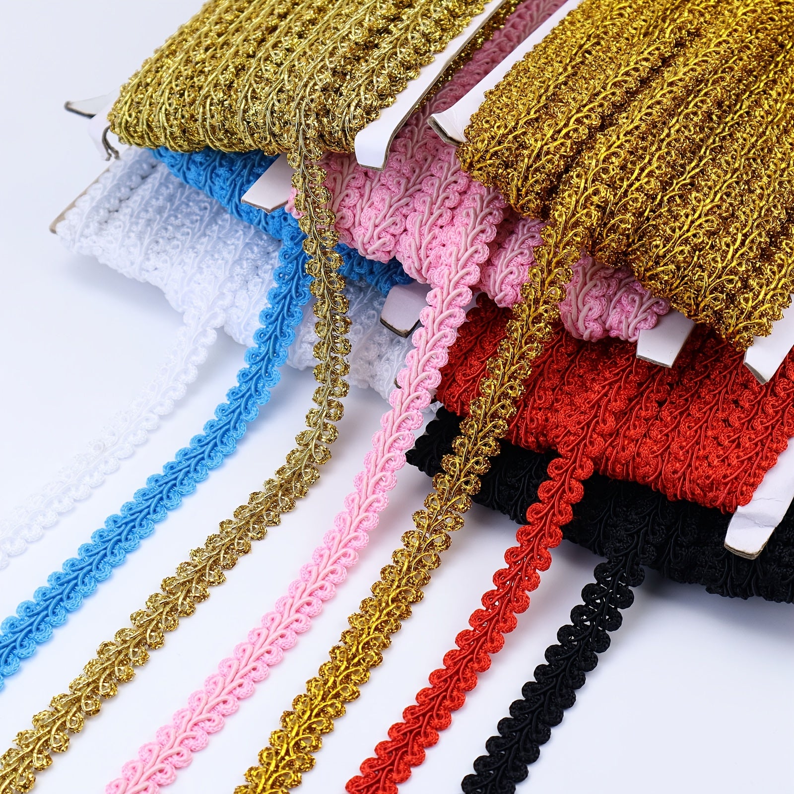 18 Yards 2 54 5 08 Cm Braided Gimp Trim Braid Cord Scalloped Edge Braid Rick Rac